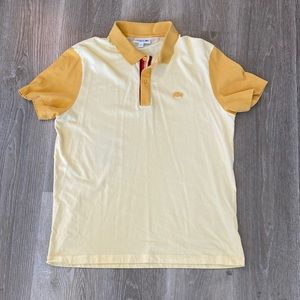 Lacoste two tone polo size small